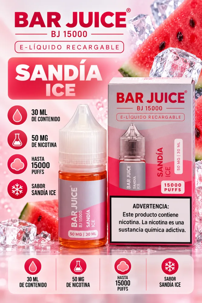 Bar Juice Sandía Helada 30ml 50mg