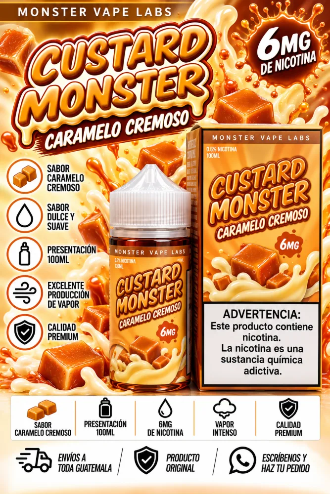 Custard Monster Caramelo de Mantequilla 100ml 6mg