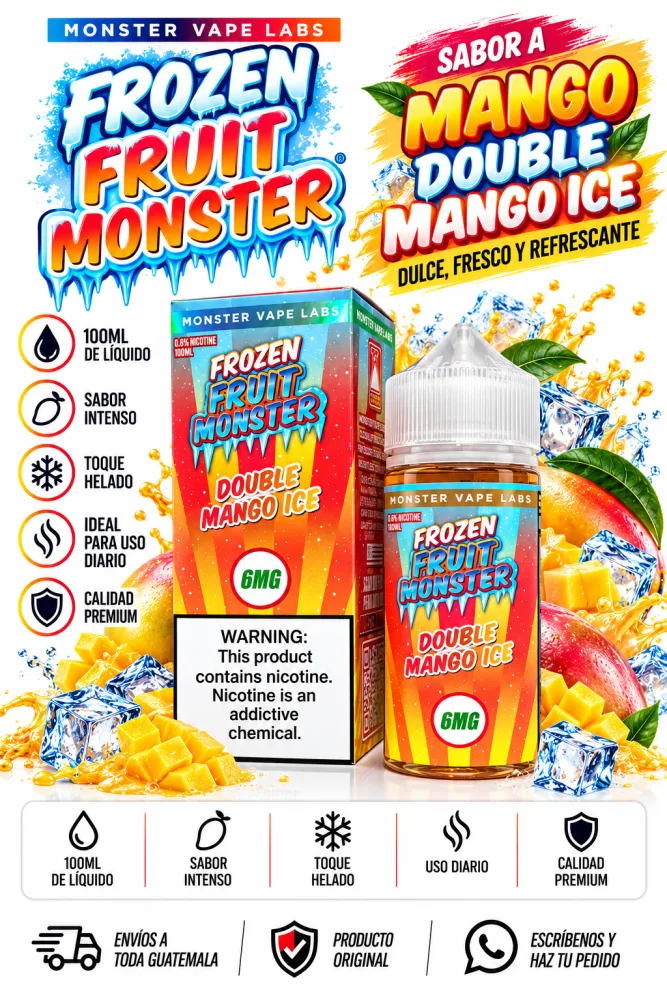 Frozen Fruit Monster Double Mango Ice 100ml 6mg