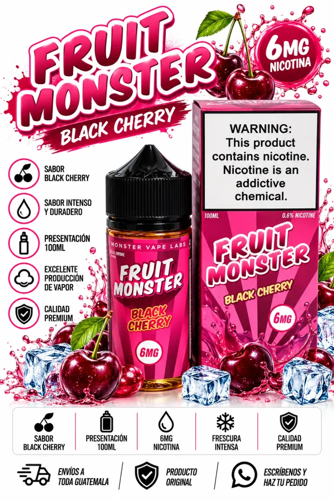 Fruit Monster Black Cherry 100ml 6mg