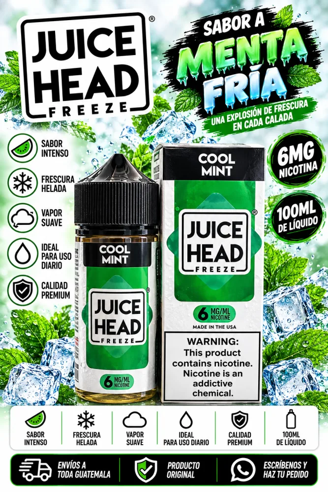 Juice Head Menta Fresca 100ml 6mg