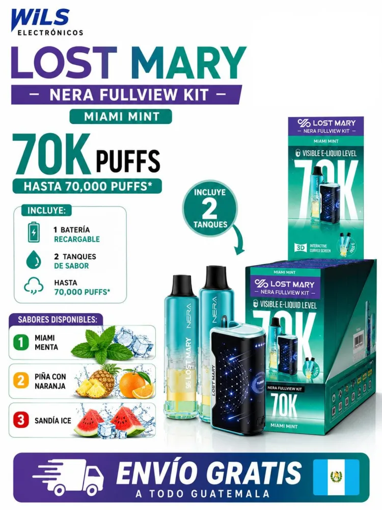 Lost Mary Nera Fullview Kit 70000 Puffs