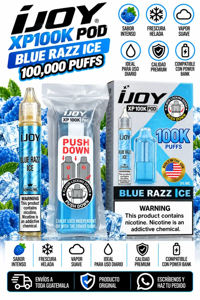 Pod de Repuesto iJOY XP 100K Frambuesa Azul Helada