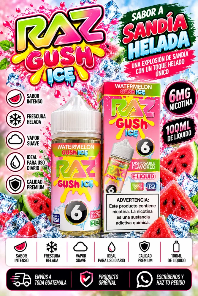 RAZ Gush Sandía Helada 100 ml 6 mg