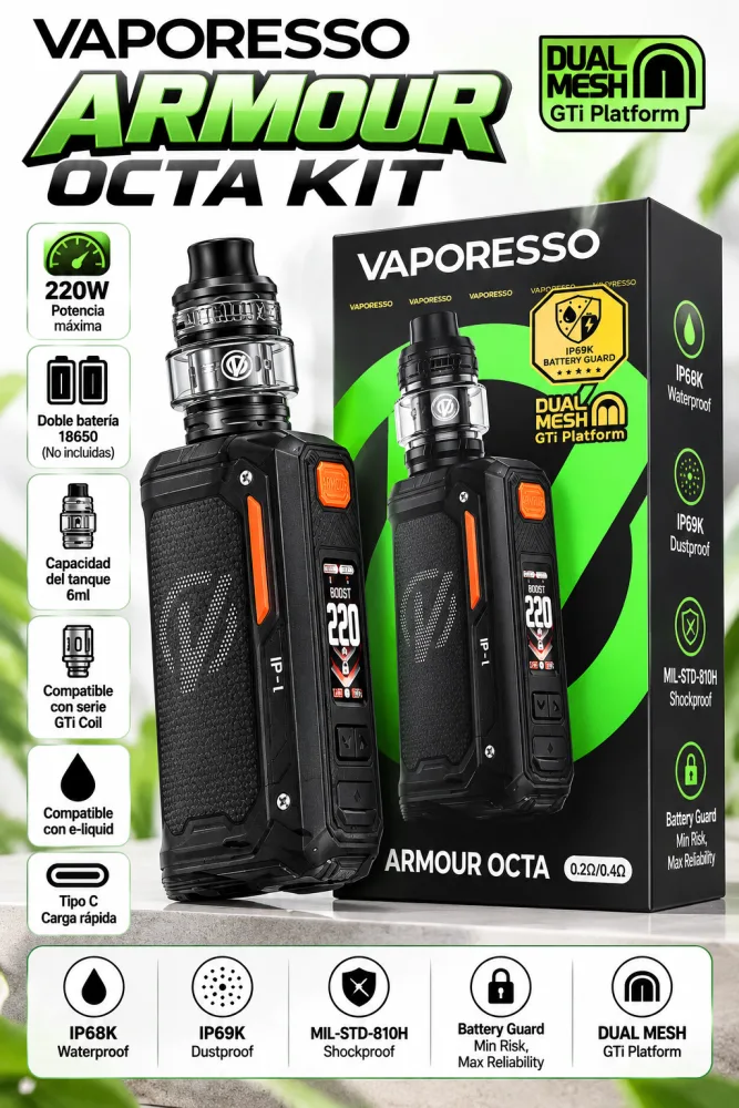 Vape Vaporesso ARMOUR OCTA Kit 220W