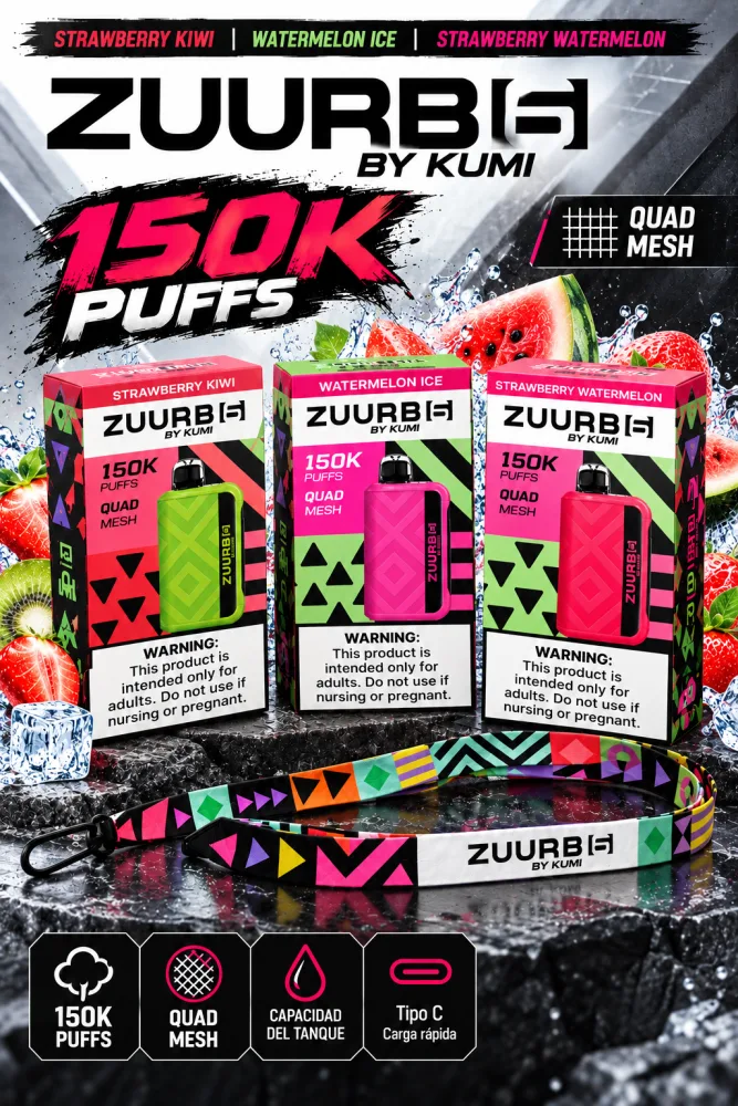 Vape ZUURB by KUMI 150K Puffs