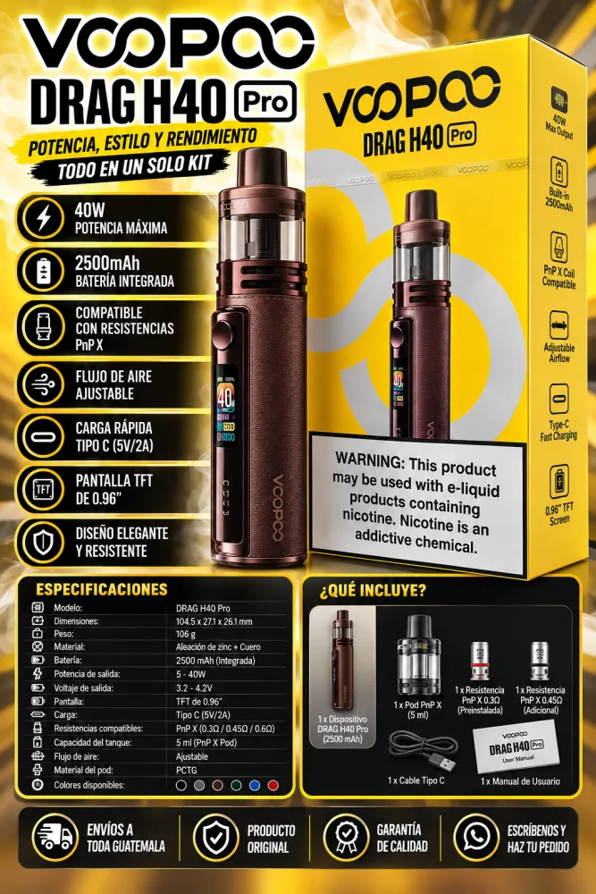 VOOPOO DRAG H40 Pro Kit