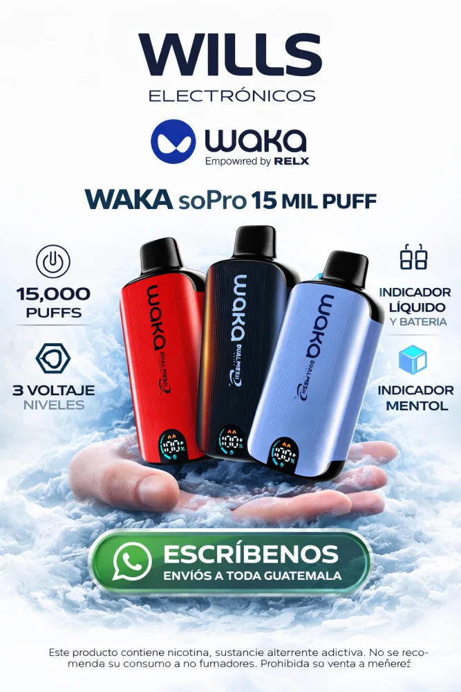 Waka 15 Mil Puff Recargable