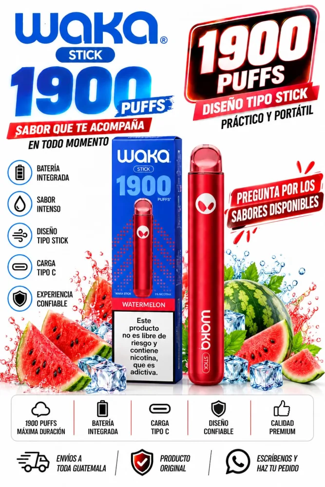 WAKA Stick 1900 Puffs