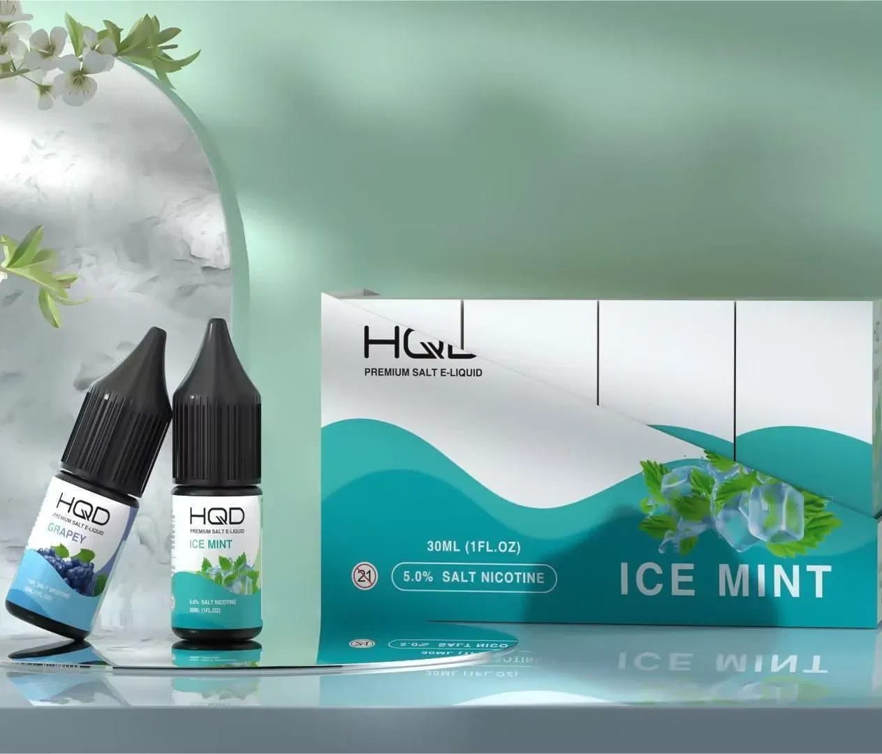 Liquido Nicotina HQD Menta Ice 30 ml 50%