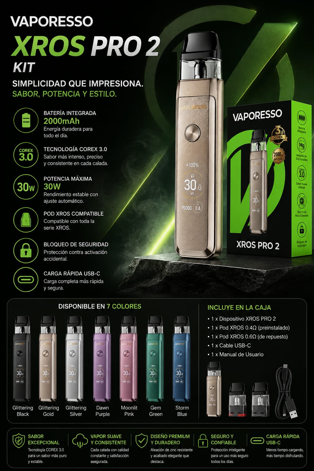Vaporesso XROS Pro 2 Guatemala | Vape Guatemala