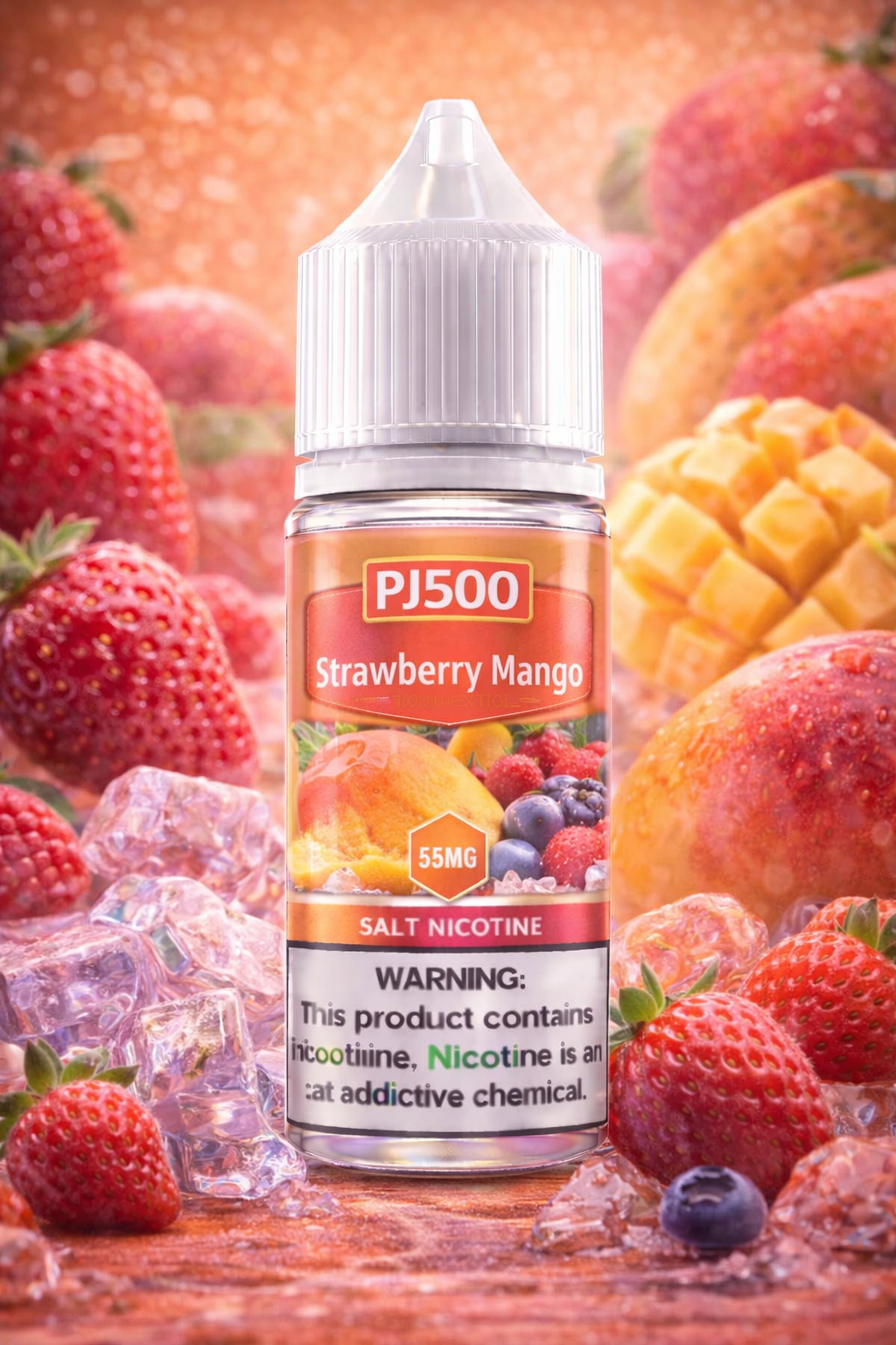 Pod Juice PJ500 Strawberry Mango 55mg 30ml | E-Liquid Fresa con Mango