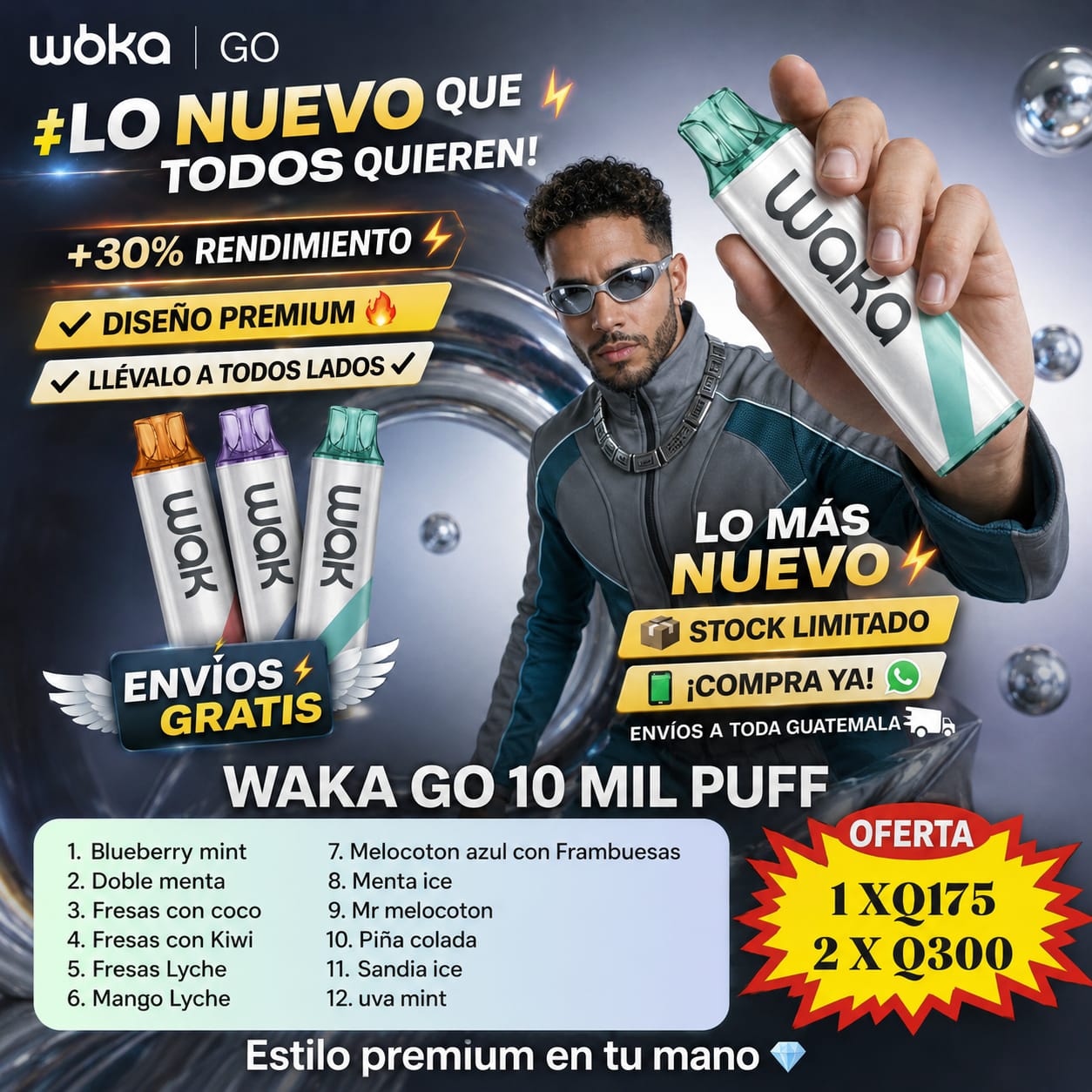 Waka Go 10000 Puffs Extra Smooth