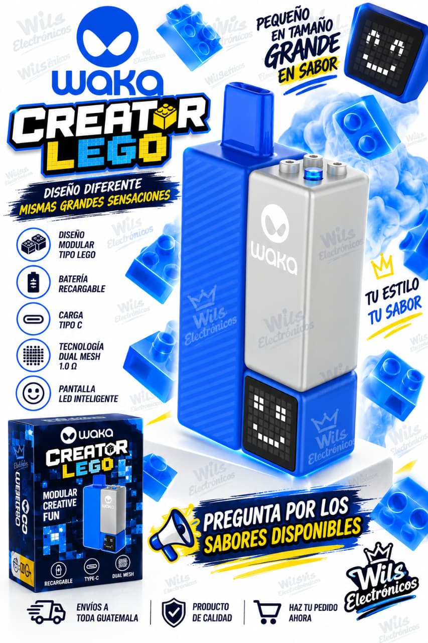 WAKA LEGO O CREATOR Waka Creator Lego – Vape Guatemala - Imagen 1